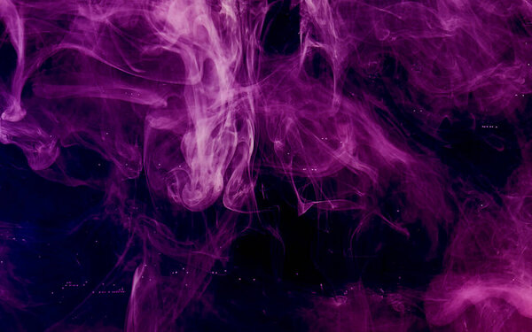 Violet space abstract background. Stylish modern technology background. Watercolor ink in water. Cool trending screensaver.