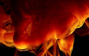 Modern teknoloji geçmişi çok şık. Turuncu alevli özet geri