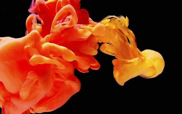 Cool trend skärmsläckare. Kosmisk röd-gul-orange abstrakt bas — Stockfoto
