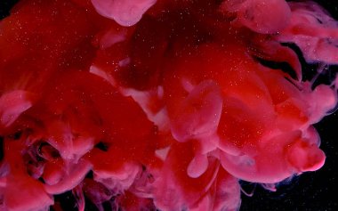 Kırmızı soyut arka plan. Modern bir arka plan. Kırmızı Su Kolu