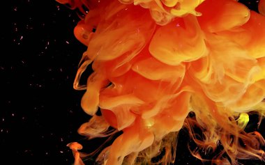 Ateşli soyut arkaplan. Modern bir arka plan. Sarı ve