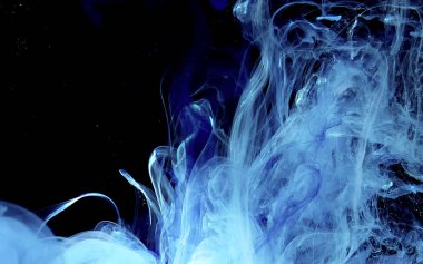 Mavi soyut stil modern arka plan. Mavi suluboya mürekkep 