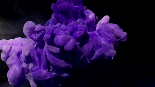 Pianeta Blu Terra Dallo Spazio Inchiostro Viola Bianco Acquerello Acqua — Video Stock