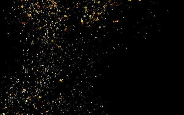 Golden Confetti Abstract Background Golden Shiny Sparkling Sparkles Particles Gold — Stock Photo, Image