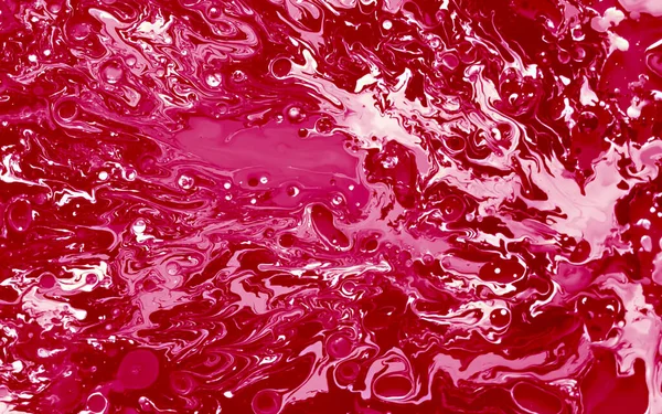 Scarlet Och Rosa Akvarell Bläck Olja Vatten Cool Trend Skärmsläckare — Stockfoto