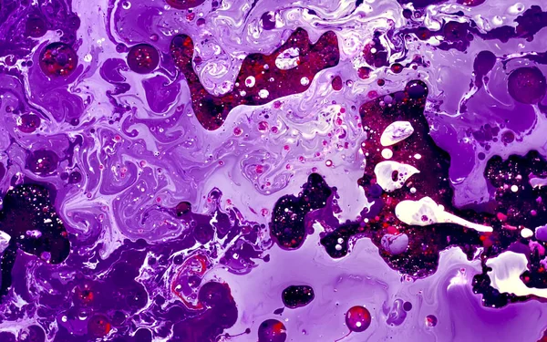 Violett Rosa Och Vitt Akvarellbläck Oljevatten Cool Trend Skärmsläckare Abstrakt — Stockfoto