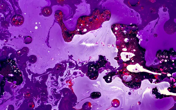 Violet Roze Witte Aquarelinkt Oliewater Leuke Trending Screensaver Abstracte Trendachtergrond — Stockfoto