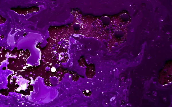 Violett Akvarellbläck Oljevatten Cool Trend Skärmsläckare Abstrakt Trend Bakgrund — Stockfoto