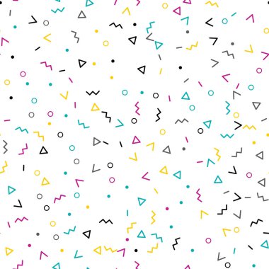 Komik geometrik İskandinav desen. Arka plan.  