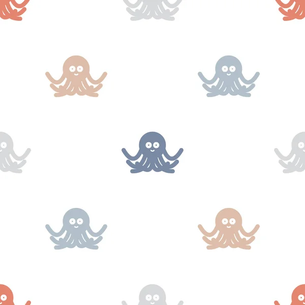 Octopus motif de fond — Image vectorielle