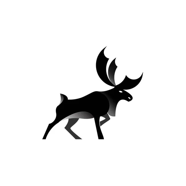 Дизайн логотипа оленя . — стоковый вектор