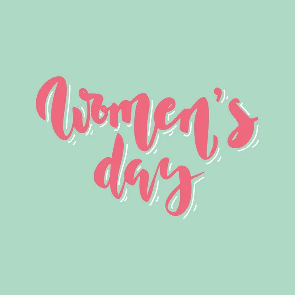 Lettrage Journée des femmes — Image vectorielle