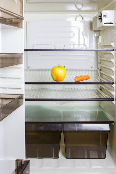 inside the refrigerator