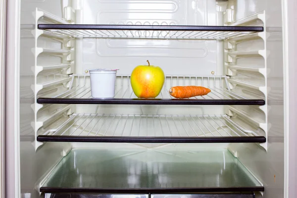 Inside the refrigerator Stock Photo