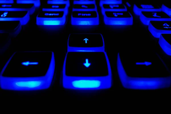 Teclado con botones de luz —  Fotos de Stock