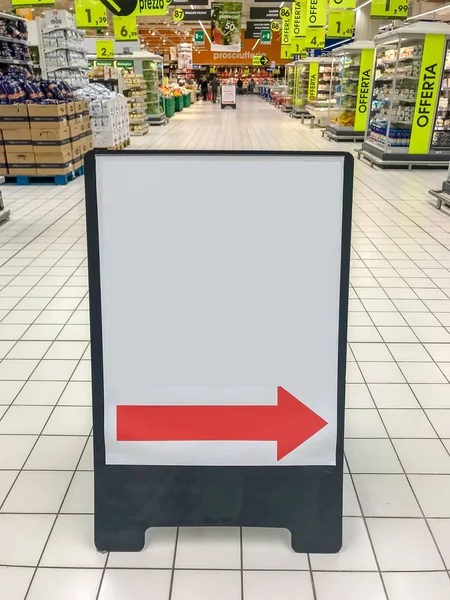 Sinal de supermercado — Fotografia de Stock