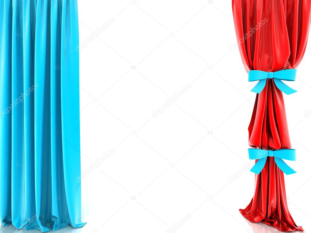 curtains 3D rendering