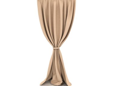 curtains.3D.3D Render illüstrasyon.