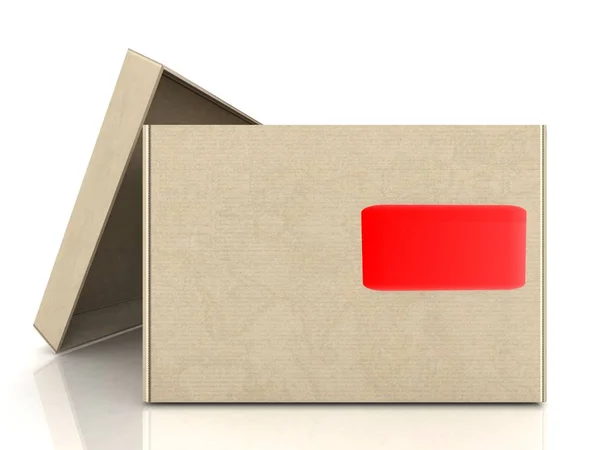 Cardboard Boxes Render — Stock Photo, Image