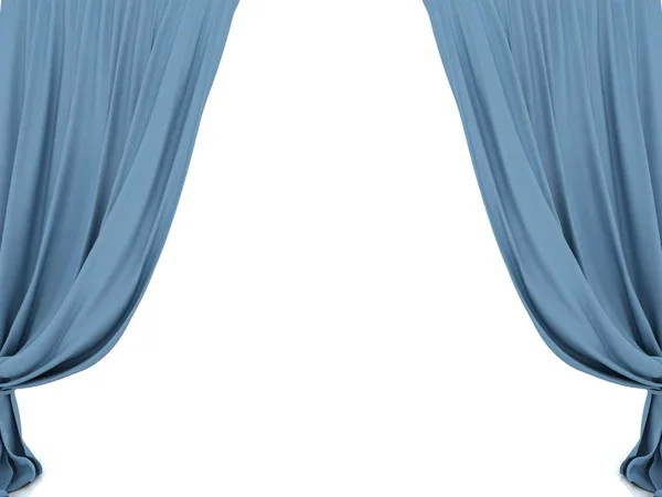 Curtains Render Illüstrasyon — Stok fotoğraf