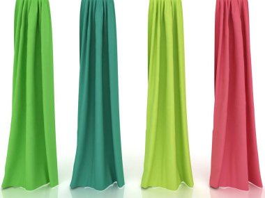 curtains.3D.3D işleme.