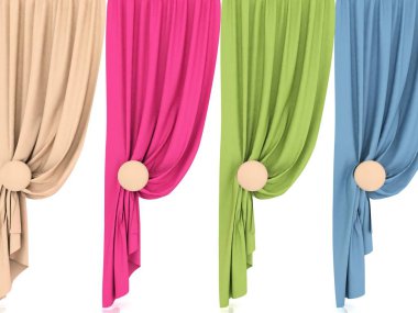 perdeler... 3D Render.curtains... 3D render.