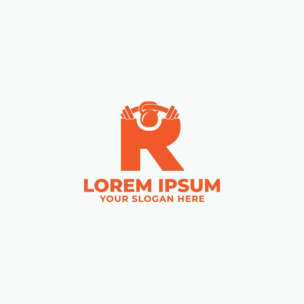 Letra Gimnasio Diseño Logotipo Identidad Para Cualquier Uso — Vector de stock