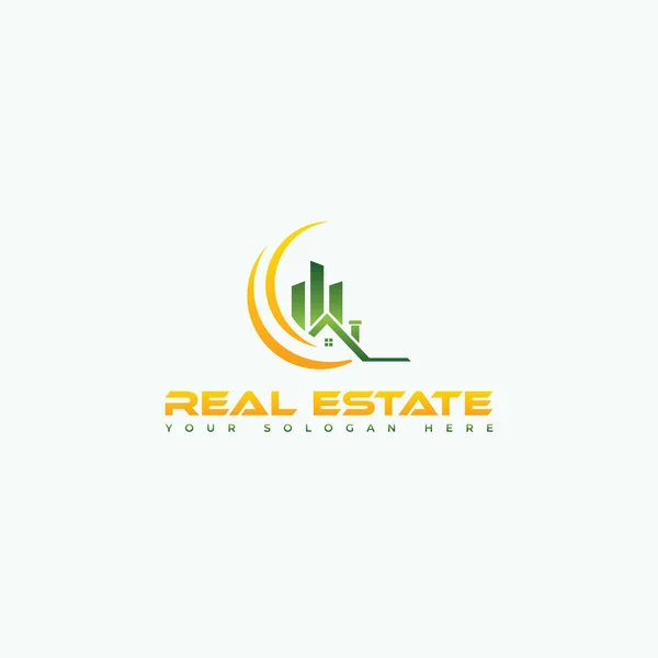 Real Estate Logo Design Vector Template Use Any Purpose — Stock Vector