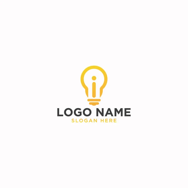Kreativní Design Loga Idea Light Pro Jakýkoliv Účel — Stockový vektor