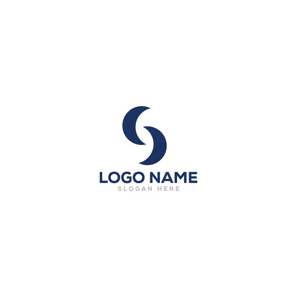 Písmeno Měsíc Logo Design Šablony Plné Vektorové Eps — Stockový vektor