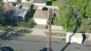 3G, 4G Hücresel Kule evleri, havadan izleme, Los Angeles, Kaliforniya