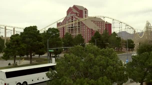 Buffalo Bills Resort und Casino in Las Vegas, Luftaufnahme vom Scheideweg — Stockvideo