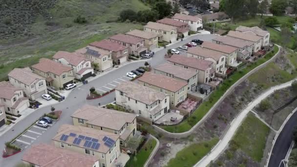 Aerial of Community Neighborhood During Covid-19 Pandemic, People in isolation — Stock Footage Aerial of Community Neighborhood During Covid-19 Pandemic, People in isolation Video Clip