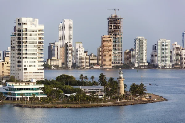 Cartagena stadssilhuetten — Stockfoto