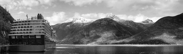 Skagway Hafen-Panorama — Stockfoto