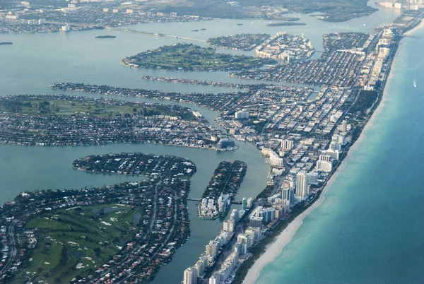 Letecký pohled na Miami — Stock fotografie