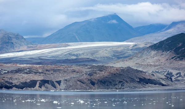 Siyah buzul Panorama — Stok fotoğraf