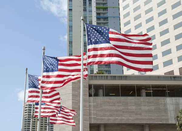 Banderas de los Estados Unidos — Foto de Stock