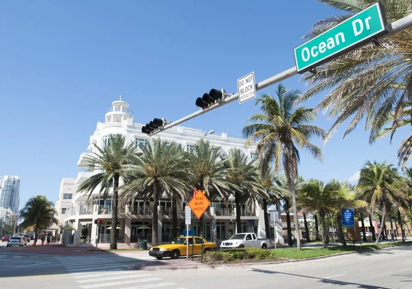 Ocean Drive w Miami — Zdjęcie stockowe