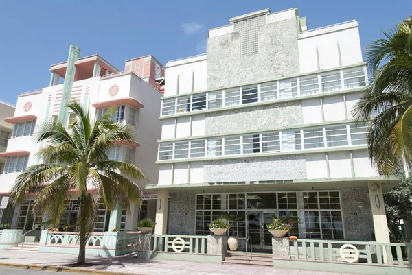 Arquitectura art deco de Miami beach — Stok fotoğraf