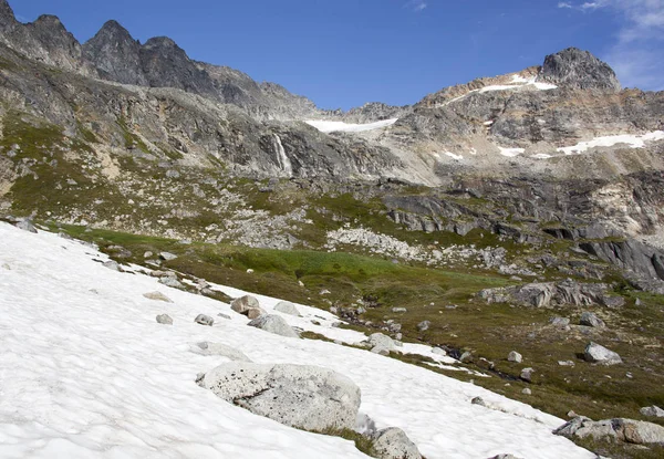 Schnee im Sommer — Stockfoto