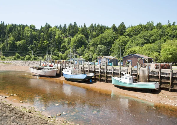 St. Martins dorp getijden — Stockfoto