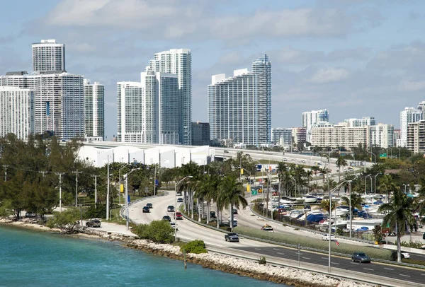 Miami Downtown Highway — Stockfoto