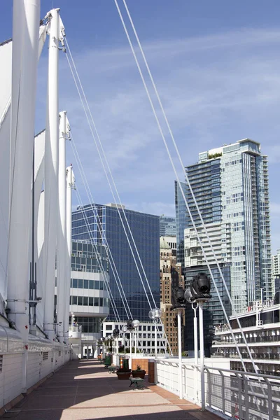 Vancouver Downtown loopbrug — Stockfoto