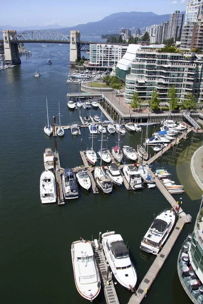 Vancouver Innenstadt Yachthafen — Stockfoto
