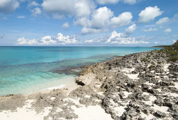Caribische rotsachtige kustlijn — Stockfoto