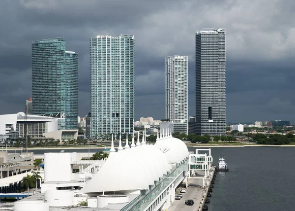 Giornata nuvolosa a Miami — Foto Stock