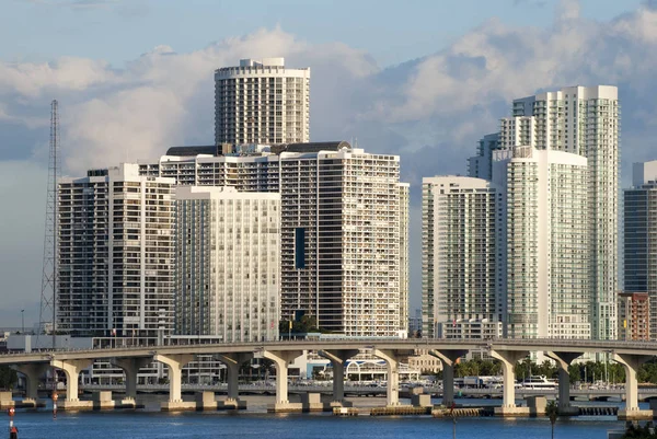 Skyline del centro di Miami — Foto Stock