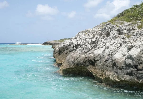 Línea costera de la isla del Caribe — Foto de Stock