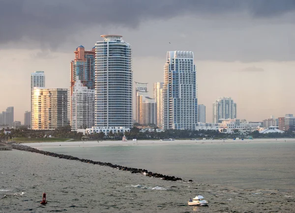 Miami South Beach al tramonto — Foto Stock
